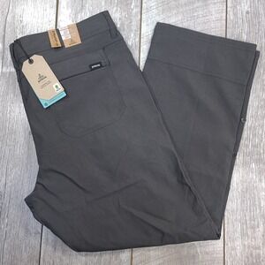 prAna Mens 40x30 Gray Zion Stretch Relaxed Pant Cargo Outdoor Hiking Lightweight